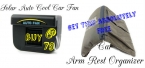 Solar auto cool car fancar arm rest organizer